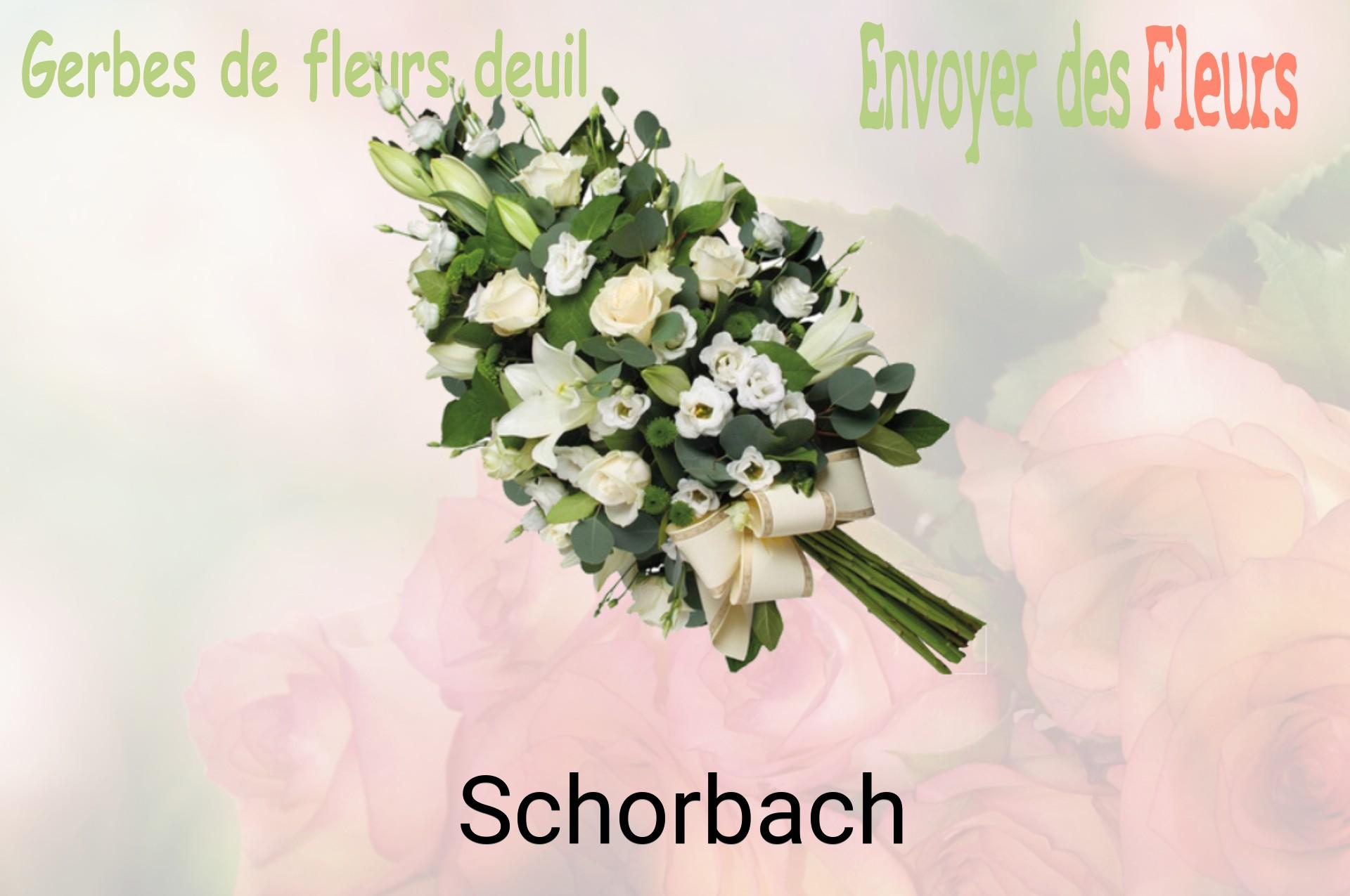 Gerbe de fleurs de deuil livrée à Schorbach